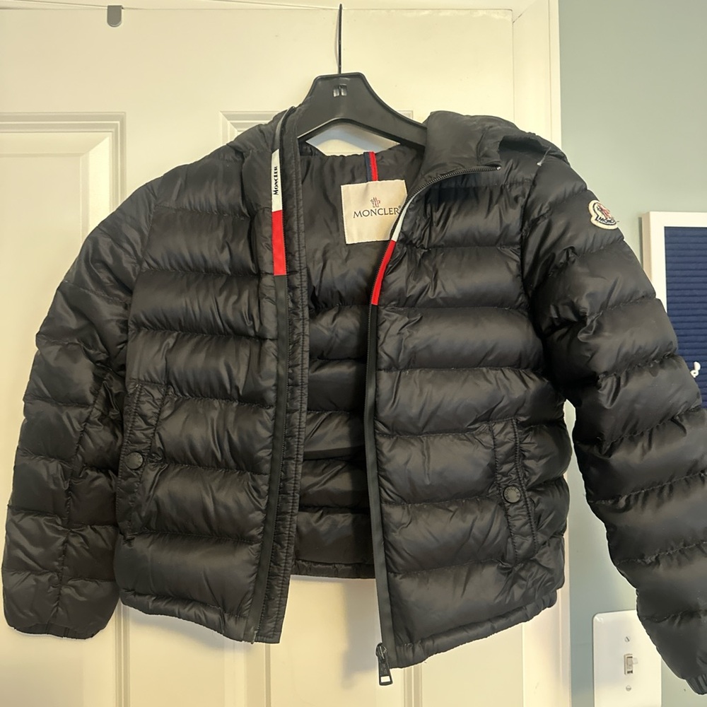 Moncler Kids Black Quilted Puffer Jacket